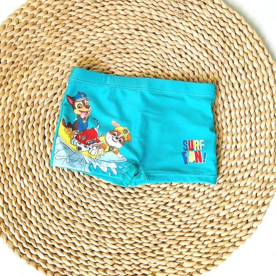 Amber outer single boy flat -angle swimming trunks Children's hot spring swimming pool special sports fast dry small and small children Amber outer single boy flat -angle swimming trunks Children's hot spring swimming pool special sports fast dry small and small children