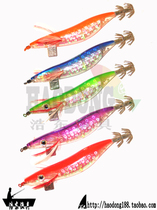 No 20 wooden shrimp banana shrimp bionic bait Luya bait Squid hook bait fishing gear promotion special price