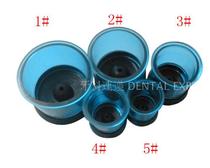 Dental plastic model embedding rings Wax-shaped embedding rings Centrifugal casting rings Set of 5 with black base
