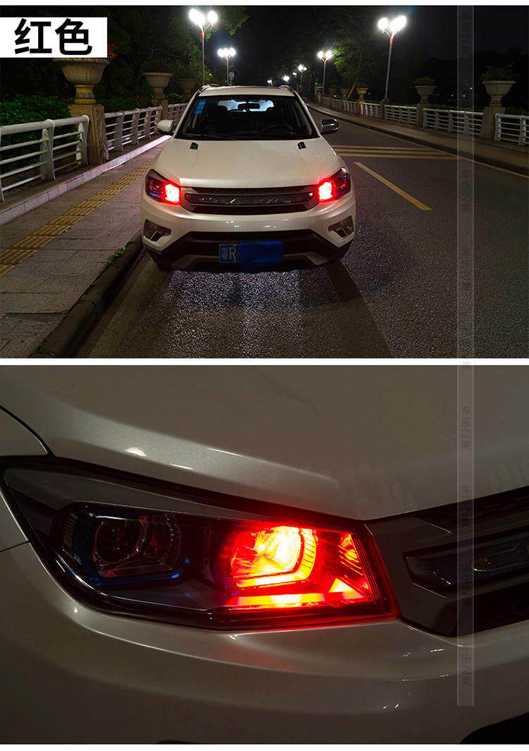 高品质汽车led透镜示宽灯超亮硅胶灯 日行灯改装车灯t10小灯泡牌