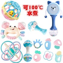 Infant Grasping Hand Rattle Toys 2-6-12 Months Newborn to Comfort Male and Female Babies Can Bite Molar Rubber Stick