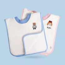 South Korea ins wind children wash towel baby nano non-slip sand brush brush face wash bib type saliva towel cover
