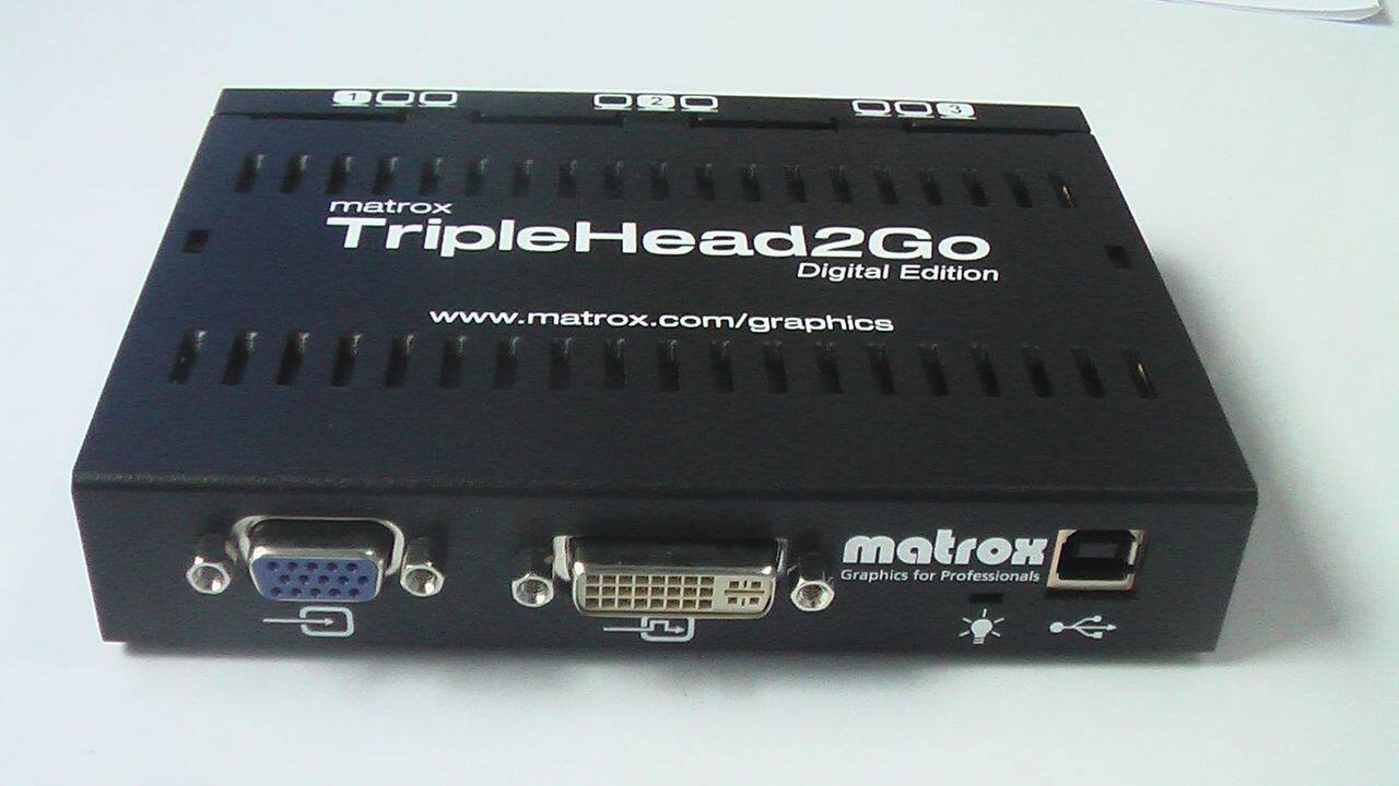 Видеокарта Май создавать в D3D с Matrox triplehead2go t2g-D3D в-если тройная заставка для D3D цифровое издание T2G-D3D-IF