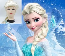 Ice and snow Chienties Elsa wig braid Halloween ice and snow Chienties Princess Aisha Childrens adult accessories