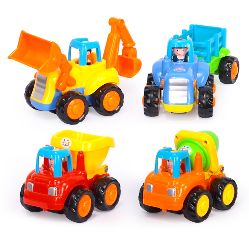 汇乐玩具326快乐工程车儿童小汽车惯性滑行玩具车男孩益智套装2岁产品展示图3
