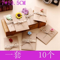 Korean creative birthday handmade dried flower small card envelope diy Teachers Day Thanksgiving blessing greeting card material