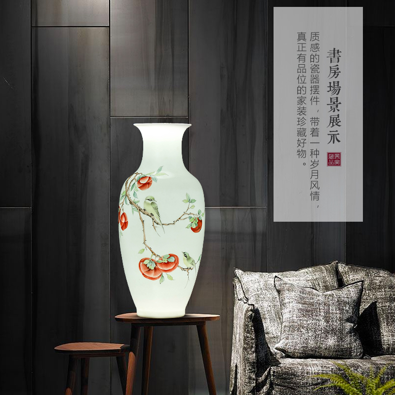 The Master of jingdezhen ceramics hand - made vases, new Chinese style living room porch TV ark, flower arranging decoration as furnishing articles