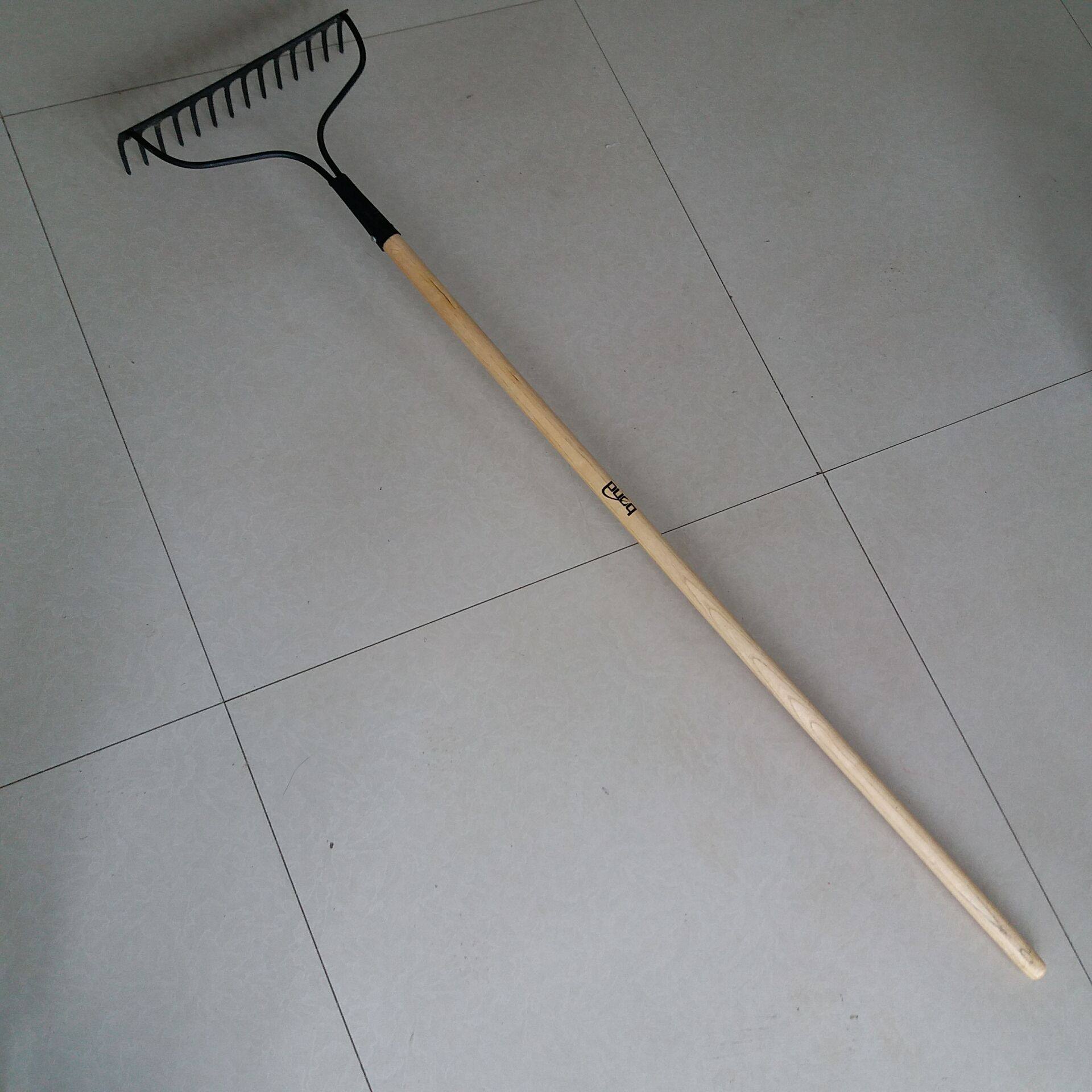 包邮刮耙 1.5米长柄九齿钉耙 松土耙子 铁耙 农具 钉耙 园艺工具