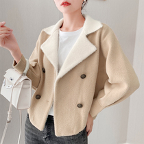 2020 Autumn and Winter new short imitation mink velvet coat women very fairy sweater winter coat women mink hair thin