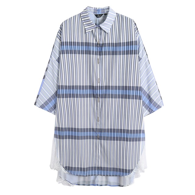 2020 Autumn Irregular Tops Square Neck Split Long Sleeve French Dress Design Sense Niche Shirt Dress Mid-length 2020 Autumn Irregular Tops Square Neck Split Long Sleeve French Dress Design Sense Niche Shirt Dress Mid-length
