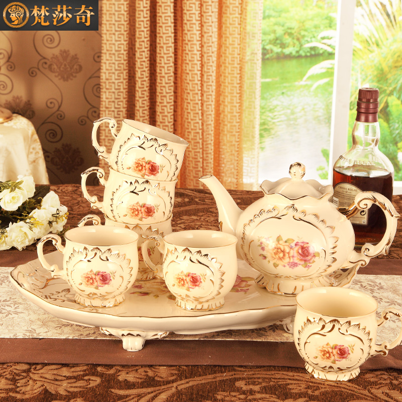 The Vatican Sally 's European ceramic cup tea package tray of household contracted sitting room tea cups suit small key-2 luxury