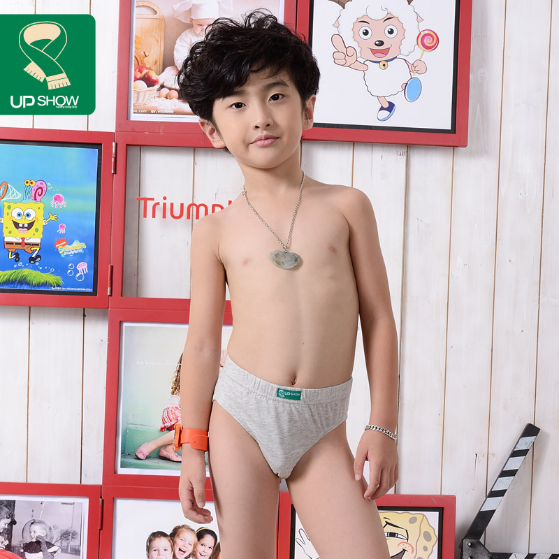 upshow 中大男童纯棉小内裤 儿童棉三角裤 男宝宝短裤夏三角内_7折