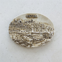World Travel to Commemorate the White City of Apulia Italy brought back to the city building Castle refrigerator stickers