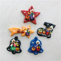 World Travel Commemorates South America Peru Lima brings back traditional national figures painted wooden refrigerator stickers