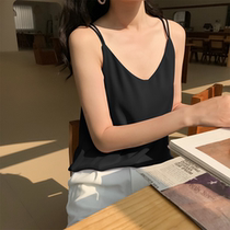 Love Rosaceae Korean version Big code snowspun harness vest Women Summer 2022 Fashion V Collar Loose Outside Inner Hitch Jacket