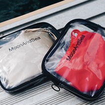 MoonAndSea transparent waterproof swimsuit storage bag dry and wet separation beach wash swimming bag wash bag