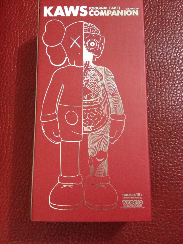 最低价kaws dissected companion 16寸解剖红色 门神