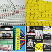 Customized machine with plum blossom number Heat Shrinkable tube 10 digital electronic and electrical identification marking sleeve 0 5-16 square