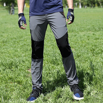 OUTDOOR SPEED DRY PANTS MALE SUMMER THIN ICE WIRE CASUAL PANTS ELASTIC LARGE CODE STRAIGHT CYLINDER TOOLING LONG PANTS PARQUET COLOR SPORTS PANTS