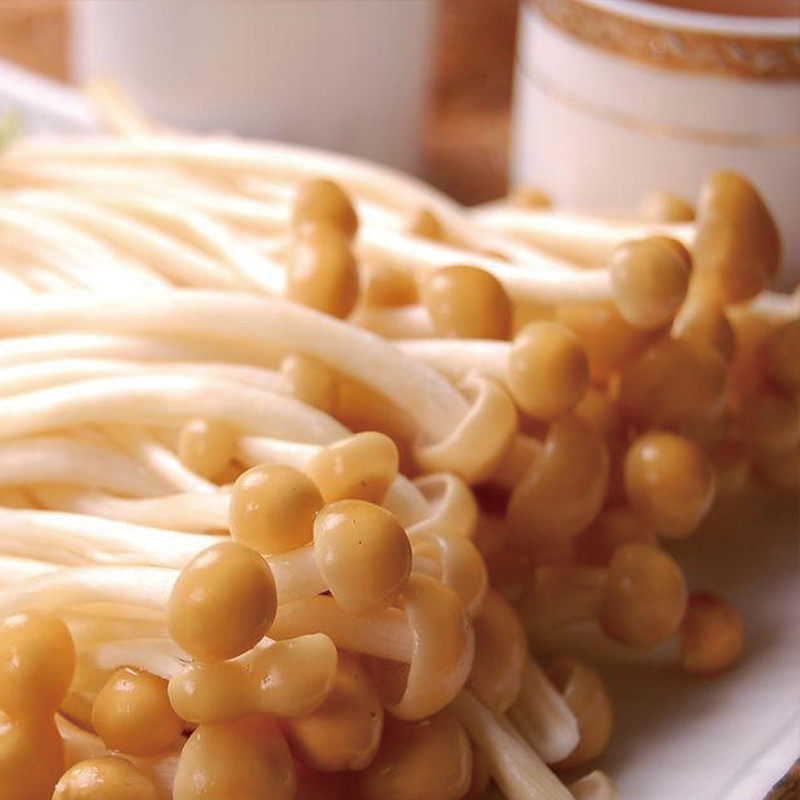 重庆火锅食材新鲜 火锅配菜品 新鲜绿色蔬菜菇 黄色金针菇150g