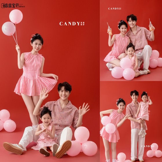Family photo of parent-child photography clothing for family of three pink plaid vest dress photo clothing props
Family photo of parent-child photography clothing for family of three pink plaid vest dress photo clothing props