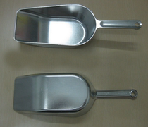Thickened stainless steel flat bottom shovel mung bean rice bean rice shovel ice shovel ice shovel home multi-purpose melon flour