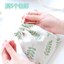 Hand carrying pumping pocket cotton linen cashier bag Gin Bag Gift Canvas Bag small items Makeup Bag bouquet Pocket briefs