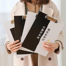 Plate clamp wooden board clamp pad a4 paper pad binder a4 file splint student personality folder writing board