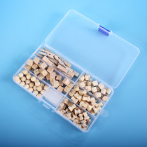 Primary color wooden sticky note clip I-shaped nail photo Pushpin Press nail handmade solid color log felt cork wall nail