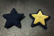 The captain armband star will armbands Star Gold xiao embroidered stars 3 8cm large sue MINUSTAH military would armbands