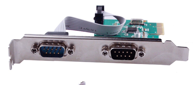 pci-e串口卡pci-e转串口卡r232接口9针com口卡工控扩展卡多串口卡_双