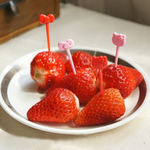 Fruit fork fruit sign plastic home eat fruit cake dessert fork snack small fork fruit plate fork children cartoon