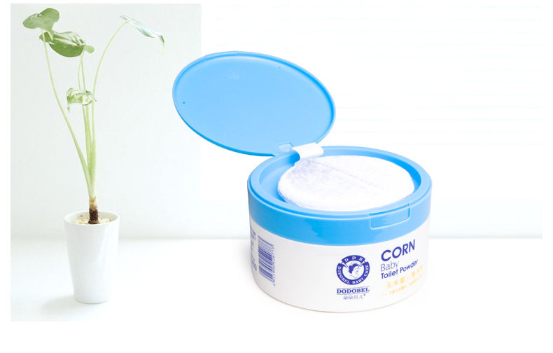 朵朵贝儿新生婴儿爽身粉宝宝儿童天然玉米痱子粉不含滑石粉带粉扑
