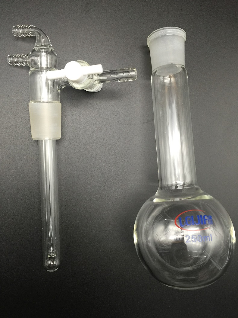 厂家生产加工玻璃微量升华器 玻璃升华仪 25ml/24#(四氟活塞)