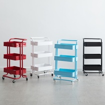 Three-layer cupping trolley mobile trolley beauty salon beauty salon tool cart kitchen living room storage rack