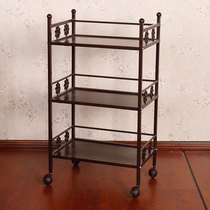 Beauty cart wrought iron beauty car beauty salon trolley three-layer nail shelf hairdressing car clearance