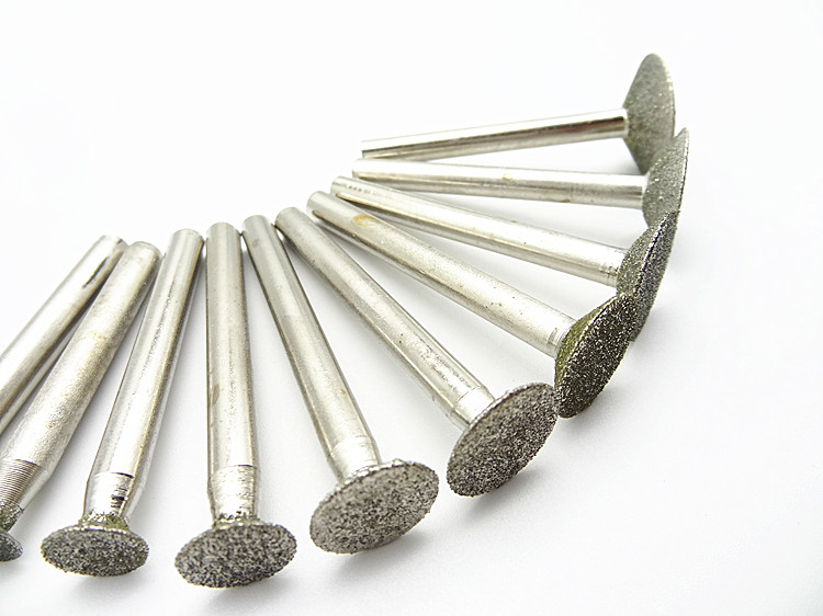 h类6mm杆金刚砂钉头玛瑙翡翠玉石雕刻磨头磨针玉雕横机工具磨棒