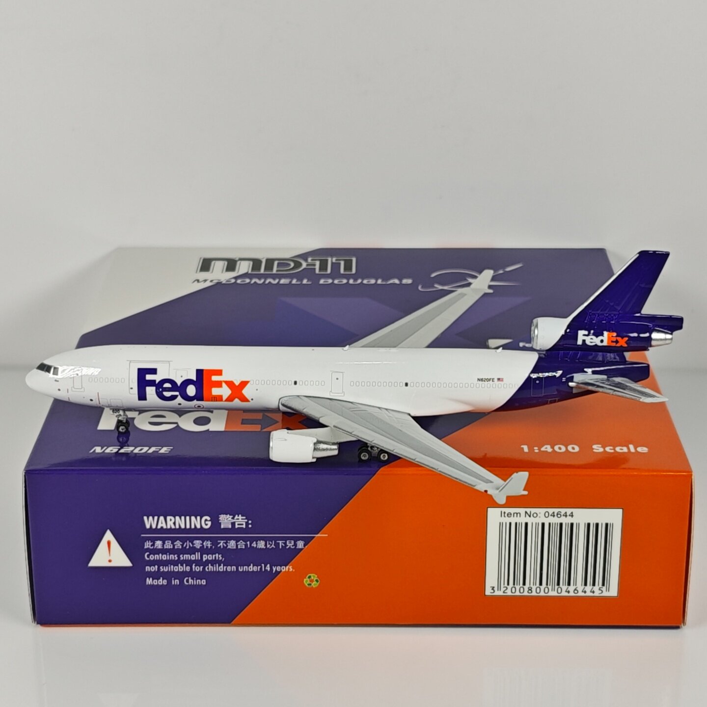 Phoenix 04644 1:400 联邦快递MD-11 N620FE 合金飞机模型