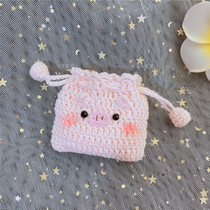 Pig storage bag airpods23 headset for Apple Huawei pro woven cute protective cover niche female New