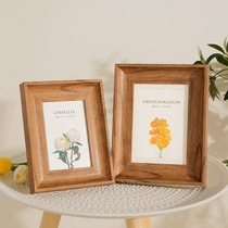 American retro thick creative photo frame setting table custom picture frame hanging wall 6 inch 7 8 mounted frame plus wash photo a4