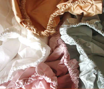 Foreign trade cotton double bed plain wild bed hiker 1 8 meters golden White Blue Pink