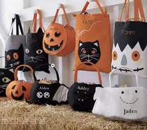 Halloween candy bag eco bag shopping bag storage bag cotton canvas bag embroidered custom
