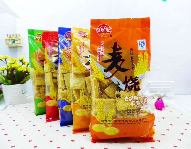 顶发麦烧120g 儿童休闲食品特色产小孩美味零食糕点店铺特价批发