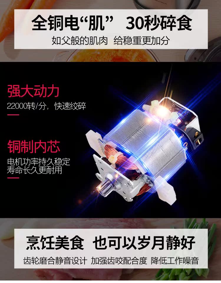 金正绞肉机家用电动小型肉馅打碎辣椒蒜蓉粉碎蔬菜绞馅家庭搅拌机_7折