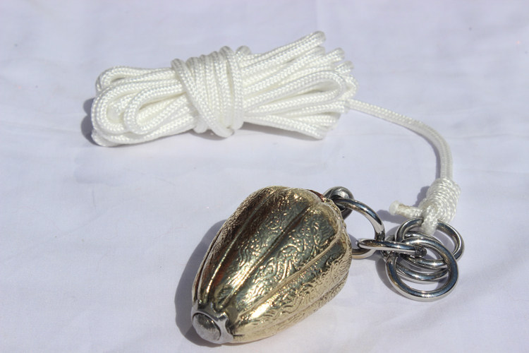 包邮特价纯铜流星锤防身软兵器绳锤绳标表演流星锤送4米绳 送彩