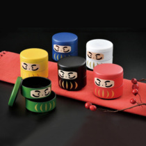 Spot Japan imported HAKOYA wishing Dharma delicacy box seasoning box storage box tea cans coffee cans