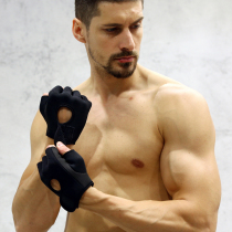 Fitness gloves for men and women dumbbell equipment horizontal bar exercise wrist training half finger bicycle anti-skid lift-up exercise