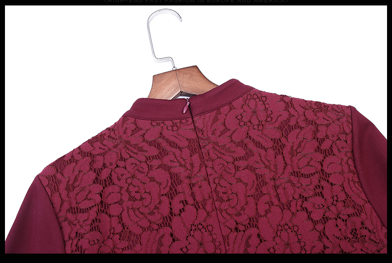 海青蓝2016秋冬装新款九分袖宽松一步裙时尚