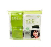 South Korea Fude baby seaweed no seasoning no salt no oil seaweed seaweed 8 packs 1 45gx8 packets