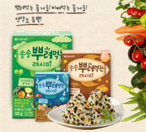 Korean baby bibimbap Bibimbap rice ball seafood seaweed flavor Note 12